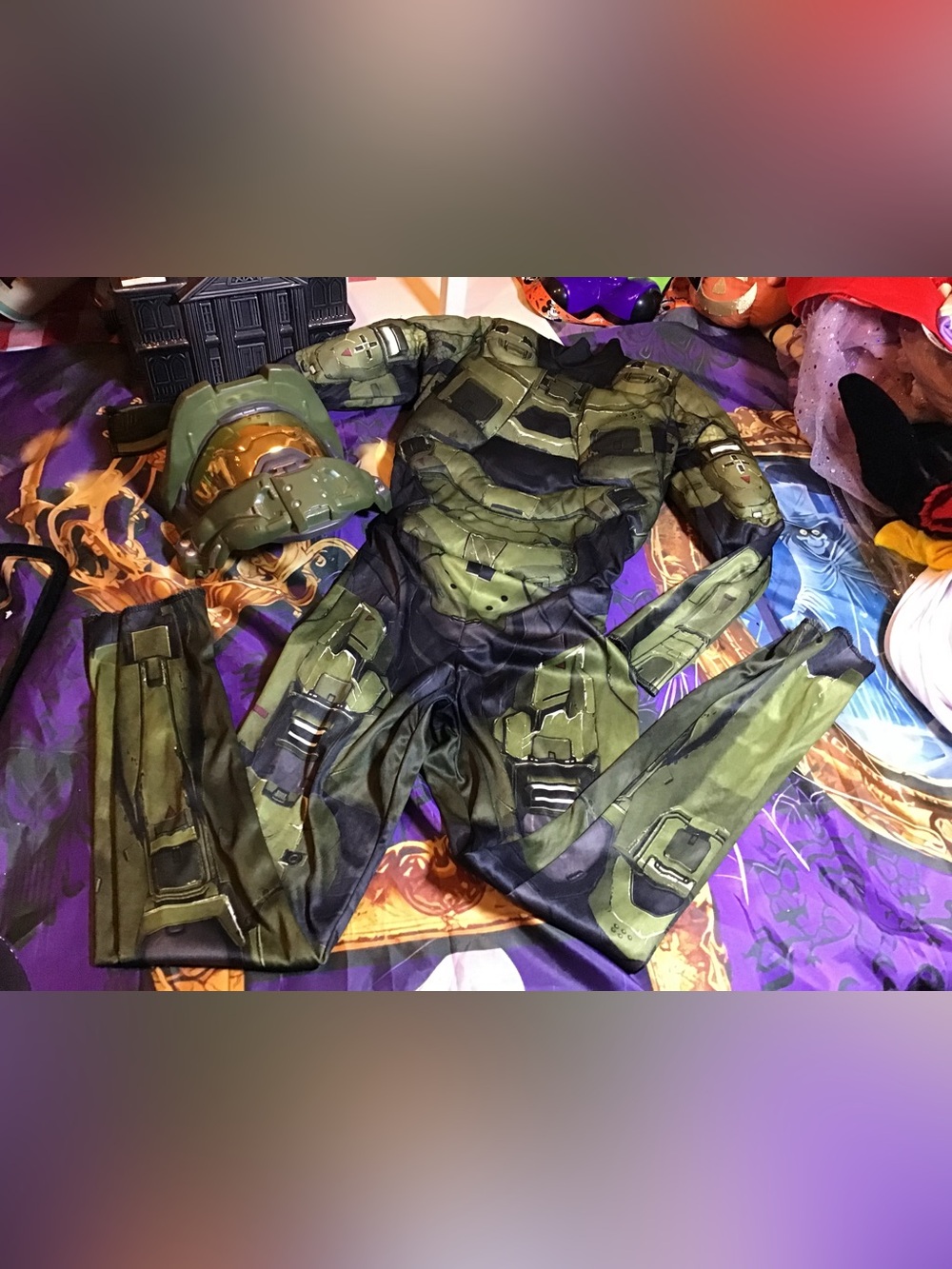 Halo infinite master chief child costume w/mask size small 4-6
